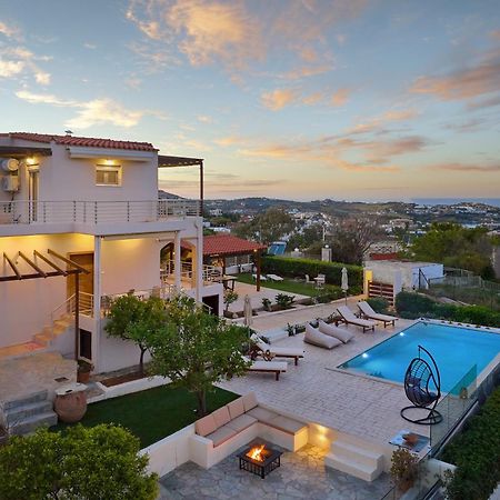 Spacious Villa With Private Eco-Pool And Panoramic Sea View Агия-Пелагия  Экстерьер фото