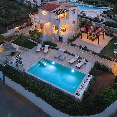 Spacious Villa With Private Eco-Pool And Panoramic Sea View Агия-Пелагия  Экстерьер фото