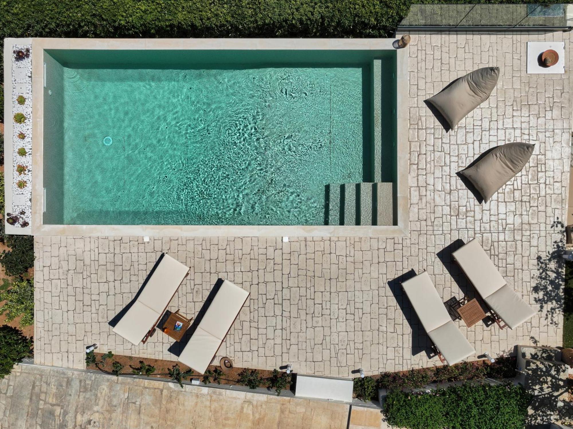 Spacious Villa With Private Eco-Pool And Panoramic Sea View Агия-Пелагия  Экстерьер фото