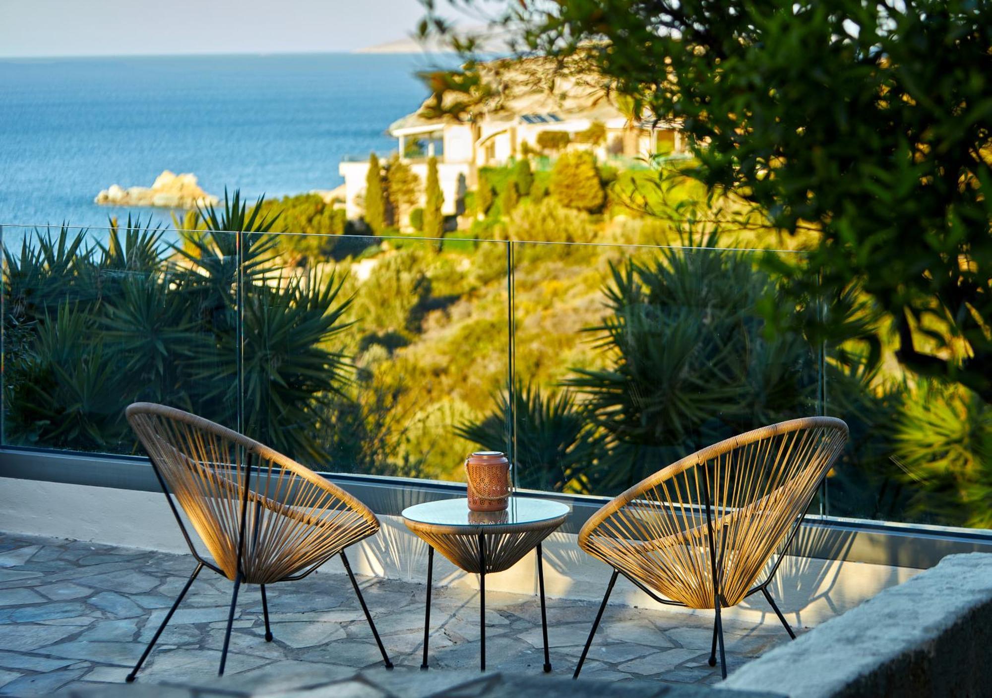 Spacious Villa With Private Eco-Pool And Panoramic Sea View Агия-Пелагия  Экстерьер фото